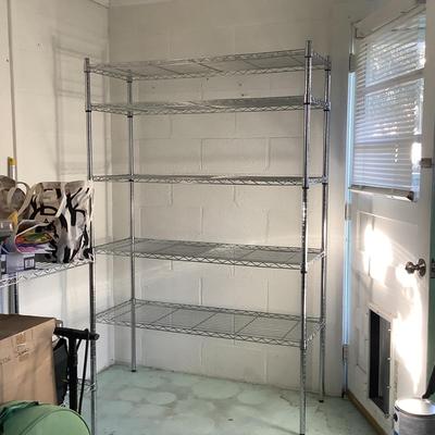 152. 5-Shelf Metal Shelving Unit