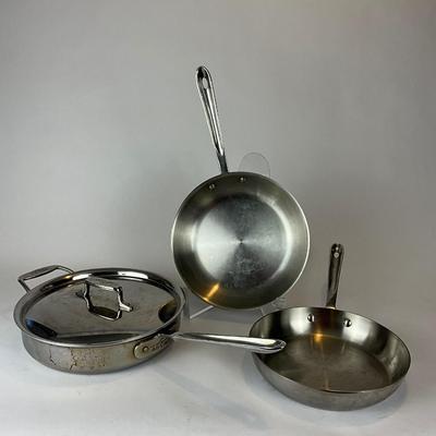 159. Set of 3 All-Clad Frying Pans