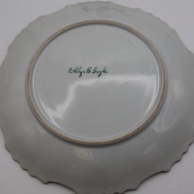 Hand-Painted Plate by Ethlyn B. Gayle