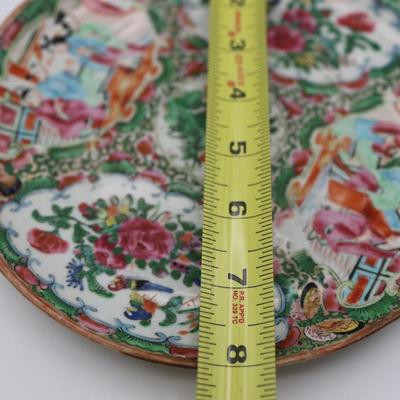 Chinese Famille Rose Canton Porcelain Plate