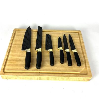 175. FARBERWARE- Knife Set and IKEA Cutting Board