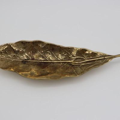 Brass Tobacco Leaf, VA Metalcrafters, 1963