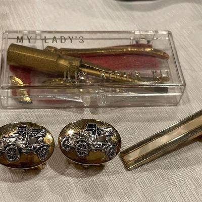 Repair kit, tie clip & cufflinks