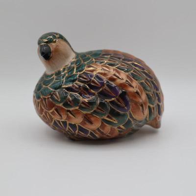 TOYO Hand-Painted Ceramic Quail