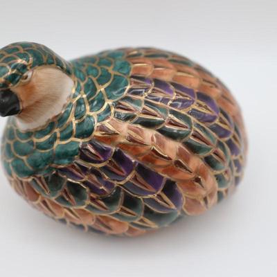 TOYO Hand-Painted Ceramic Quail