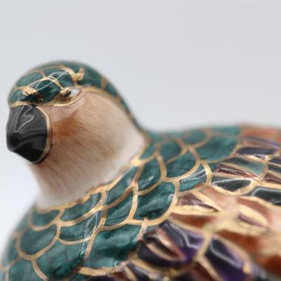 TOYO Hand-Painted Ceramic Quail