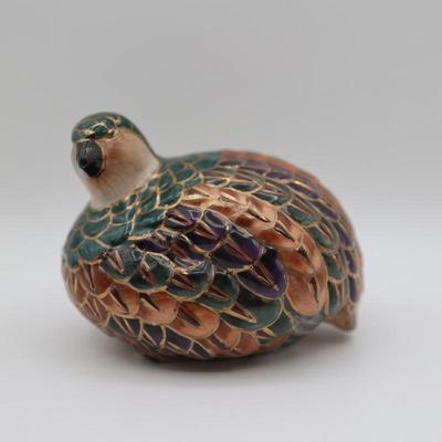 TOYO Hand-Painted Ceramic Quail