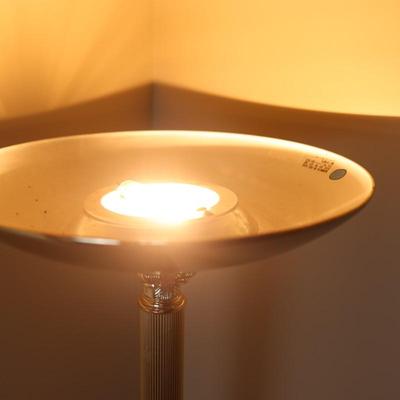 Vintage Gold Floor Lamp (See Details)