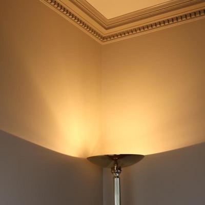 Vintage Gold Floor Lamp (See Details)