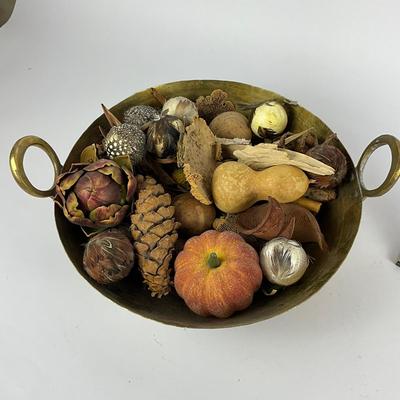 309 Brass Bowl With Pineapple Iron Door Stop