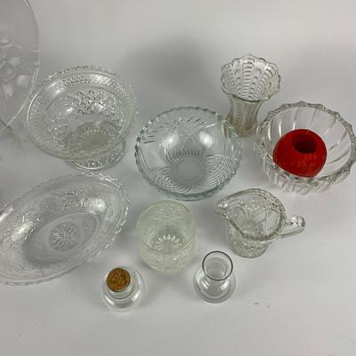 310 Large Clear Cut Glass Lot