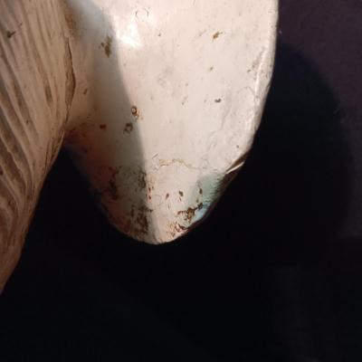 CERAMIC ELEPHANT W/BABY STATUE