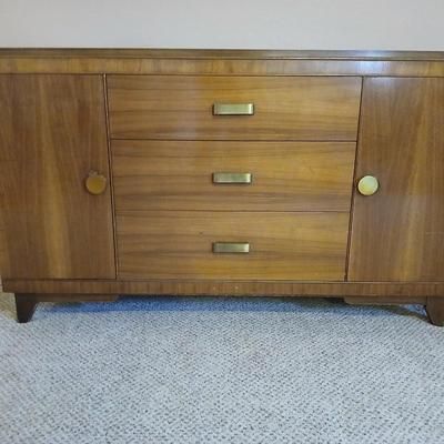 Mid Century Credenza MCM real wood beauty! Marked no. 87