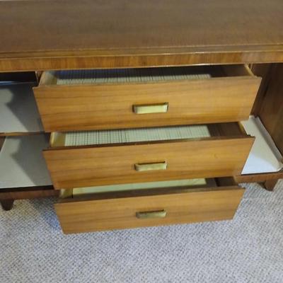 Mid Century Credenza MCM real wood beauty! Marked no. 87