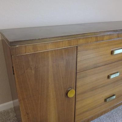 Mid Century Credenza MCM real wood beauty! Marked no. 87