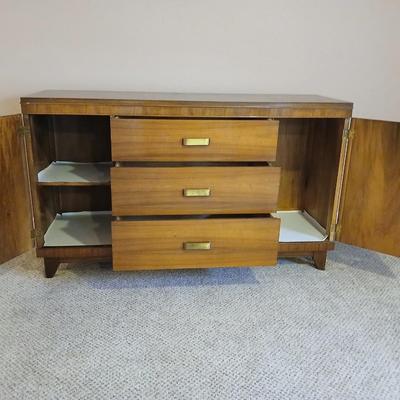 Mid Century Credenza MCM real wood beauty! Marked no. 87