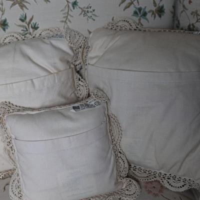 Handmade Lace and Embroidery Pillows