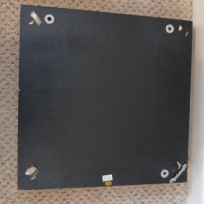 Three-piece decorative framed wall mirrors with beveled glass