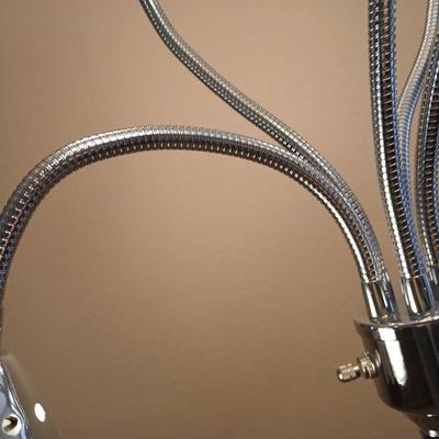 Chrome Portable Luminaire Lamp adjustable lights 57"