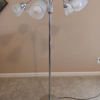 Chrome Portable Luminaire Lamp adjustable lights 57"
