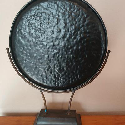 Metal Rustic Metal Accent Plate on Stand
