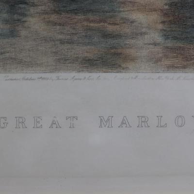 Framed "Great Marlow" Etched By A Brunet Delaines / Printed By Vicat Cole R.A.