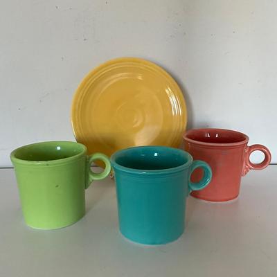 321 Three Mugs & One Saucer Lot