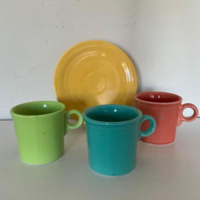 321 Three Mugs & One Saucer Lot