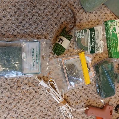 Crafting of all kinds - embossing - crocheting - scrapbooks -Flower arrangement incl. glue gun - clay and more