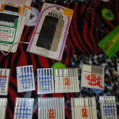 Throw blanket for your favorite seamstress with supplies for sewing - thread - needles -machine needles & more