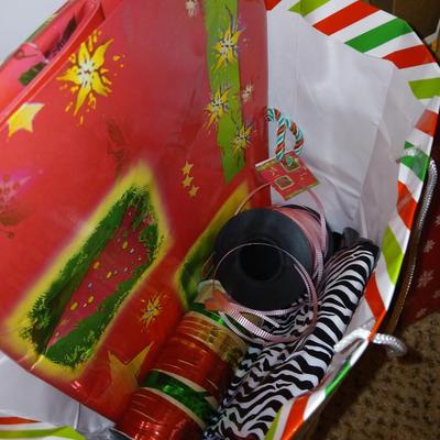 Almost everything needed for gift wrapping - for all events - with bags, wrapping paper storage, tissue paper, bows & more!