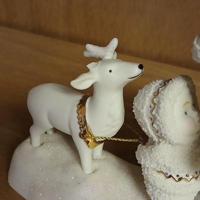 Department 56 "Girlfriends" & "Next year, little ones" figures - like snowbabies!