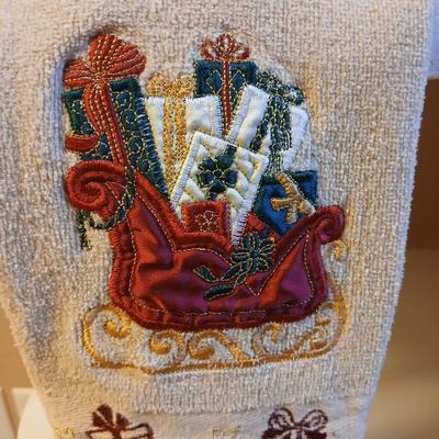 Glitter & Glam Christmas Decorations - ornaments - kitchen towels - Santa - and more