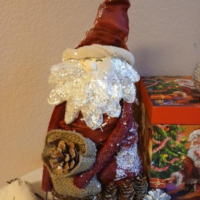 Glitter & Glam Christmas Decorations - ornaments - kitchen towels - Santa - and more
