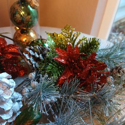 Glitter & Glam Christmas Decorations - ornaments - kitchen towels - Santa - and more