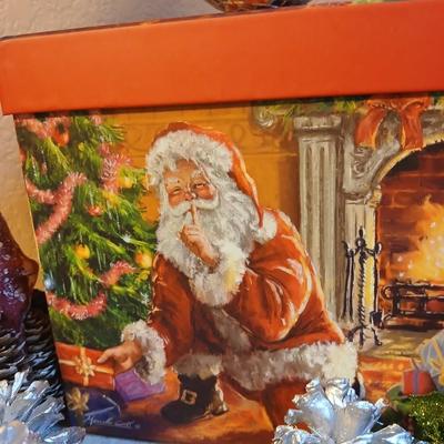Glitter & Glam Christmas Decorations - ornaments - kitchen towels - Santa - and more