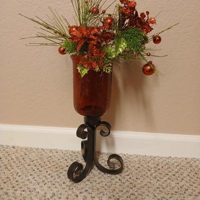 Christmas - Faux poinsettia flowers - Cardinals -red vase - and more poinsettia themed decorations