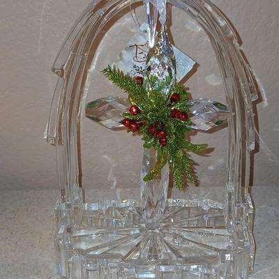 Christmas Angels - Precious moments - light up angel - stained glass angels and a Ganz Kissing Krystals cross ornament