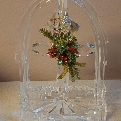 Christmas Angels - Precious moments - light up angel - stained glass angels and a Ganz Kissing Krystals cross ornament