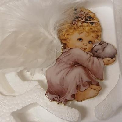 Christmas - Bradford editions Angel Joy ornaments - Ganz white iridescent angels - Remote candles - and more