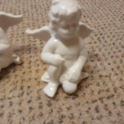 Christmas - Bradford editions Angel Joy ornaments - Ganz white iridescent angels - Remote candles - and more