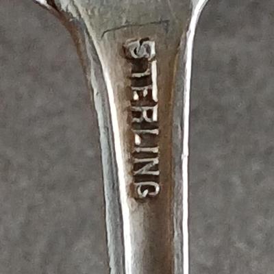 Antique Sterling Silver Floral Sauce 5" Ladle