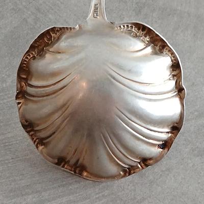 Antique Sterling Silver Floral Sauce 5" Ladle