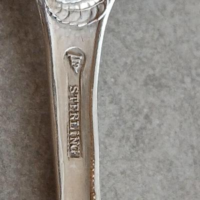 Sterling marked spoon Geography class 1908