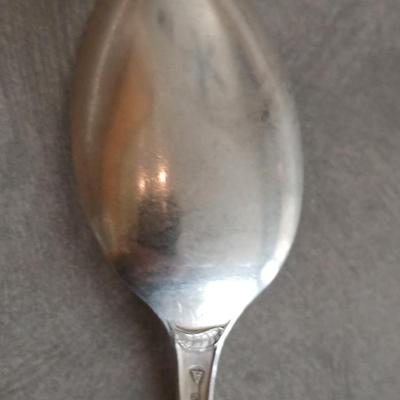 Sterling marked spoon Geography class 1908