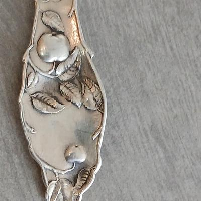 Sterling marked spoon Geography class 1908