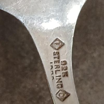 Sterling marked spoon .925 Kansas City with corn cob handle