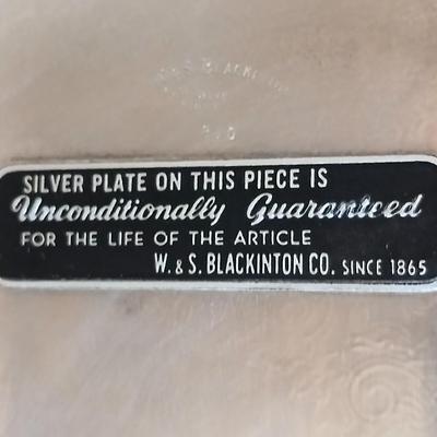 W&S Blackinton co. Silverplate dish