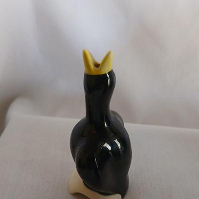 Large OGGI salt & Pepper shakers - Black bird pie funnel - and a Colonial Black Tiara Hexagon Candy Box