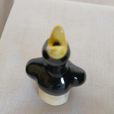 Large OGGI salt & Pepper shakers - Black bird pie funnel - and a Colonial Black Tiara Hexagon Candy Box